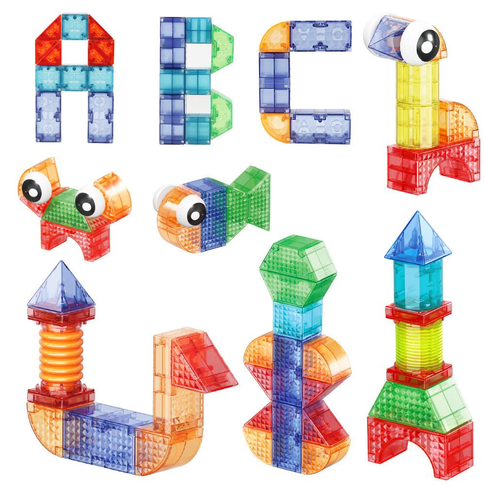 Magnetic Geometry Blocks For Kids With Abs Material And Multiple Construction Options For Learning