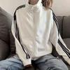 2023 Spring/Summer Women's Trendy Thin Three-Stripe Baseball Jacket - Korean Style, Loose Fit, Student BF Look