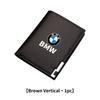 QNLT6 Car Mounted Driver License Holder Wallet Luxury Leather Design For BMW G30 G20 M3 M5 E91 E92 E93 E36 E70 X3 X4 X5 X1 E39 F30