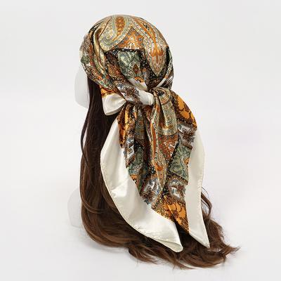 90*90cm Damen-Halstuch Bonito Mode-Designer Paisley Schal Weiches Quadratisches Quadratischer Stiel Seidene Schals