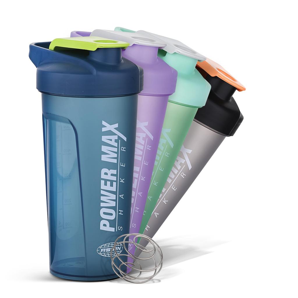 ASIAN Plastic Plastowares - Power Max Shaker | Leak-Proof Gym Shaker 750ML | BPA-Free | Sipper for Protein Shakes | Workout | Sports Shaker | Eas