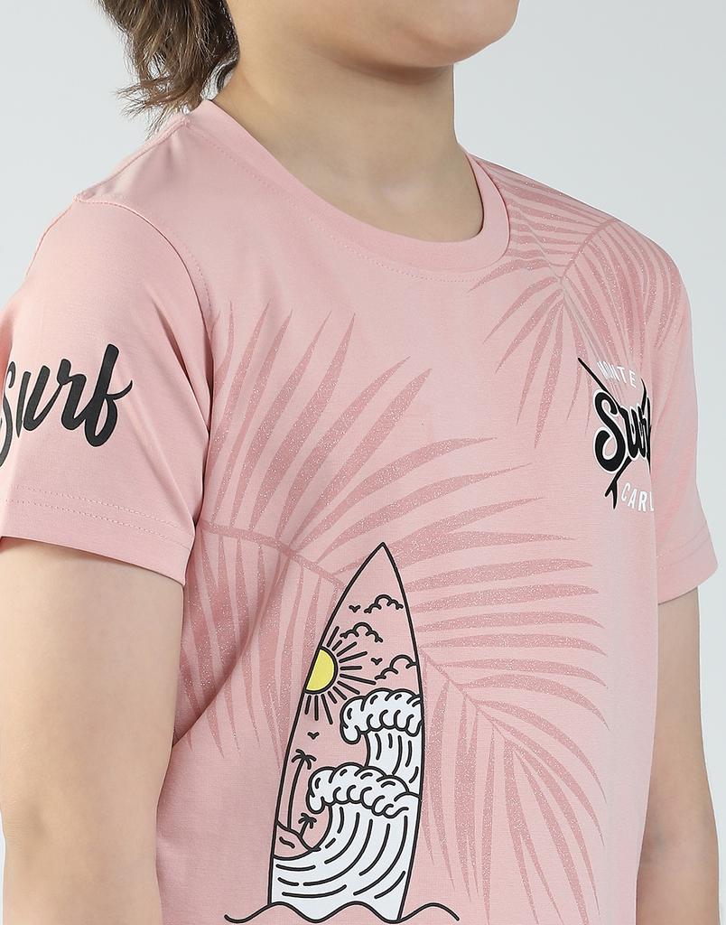 MONTE CARLO Camiseta Estampada de Gola Redonda para Meninos