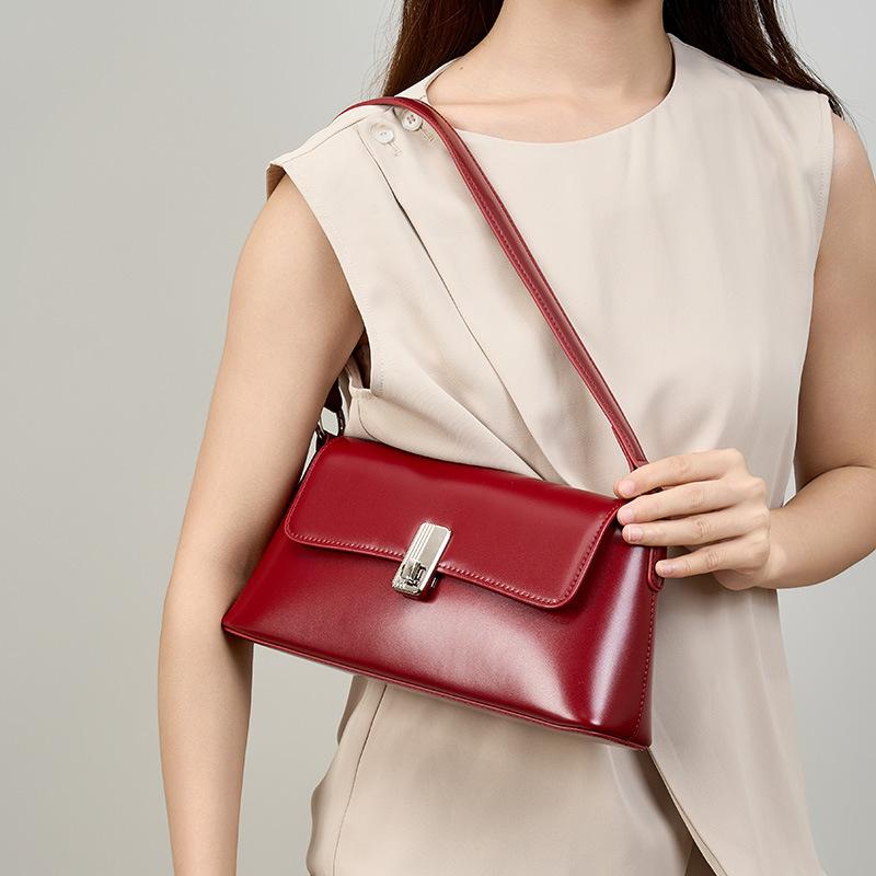 Genuine Leather Niche French Underarm Bag Crossbody Bag for Ladies New Single-shoulder Bag
