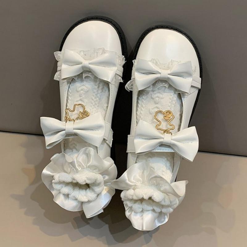 Pantofi de vară pentru femei Lolita Mary Jane Pantofi noi Retro Fashion Dulce Fundă Casual Balerini Pantofi pentru femei Sandale Vânzare Mujer Zapatos