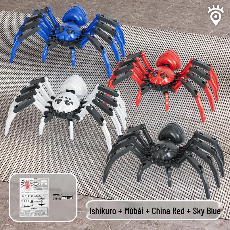 Creative Movable Spider Robot Toy - Jointed Prank Doll & Desktop Ornament for Kids