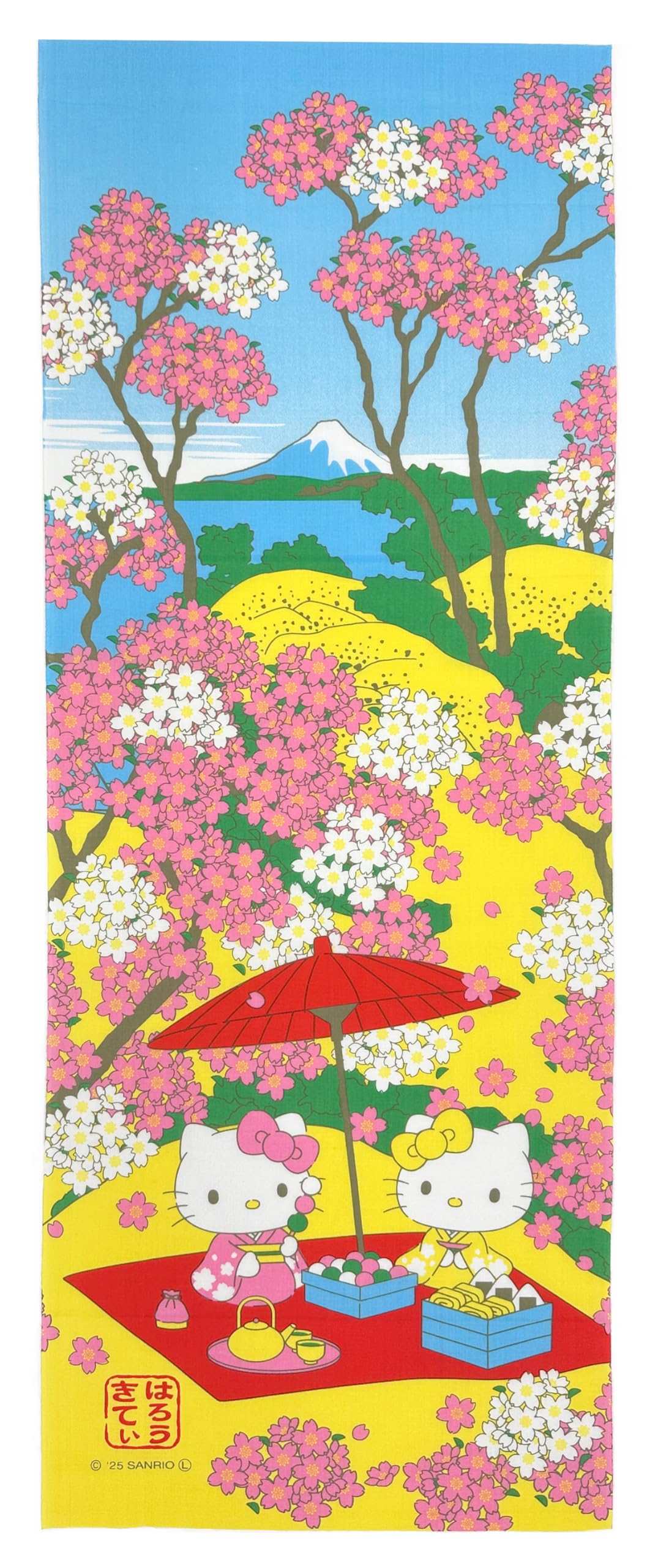 

Sanrio Japanese Hand Towel Kitty Mimmy no Gift Made in Japan & Gotenyama Fuji розовый