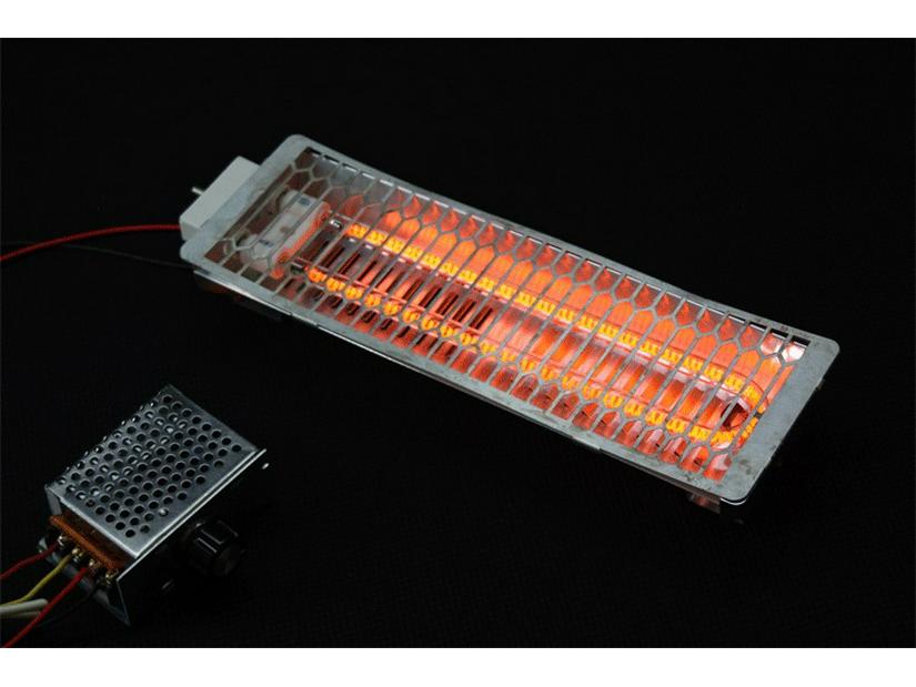 Chauffage infrarouge en fibre de carbone: Four pour cabine de peinture, canal de séchage, chauffage électrique, aquaculture et physiothérapie
