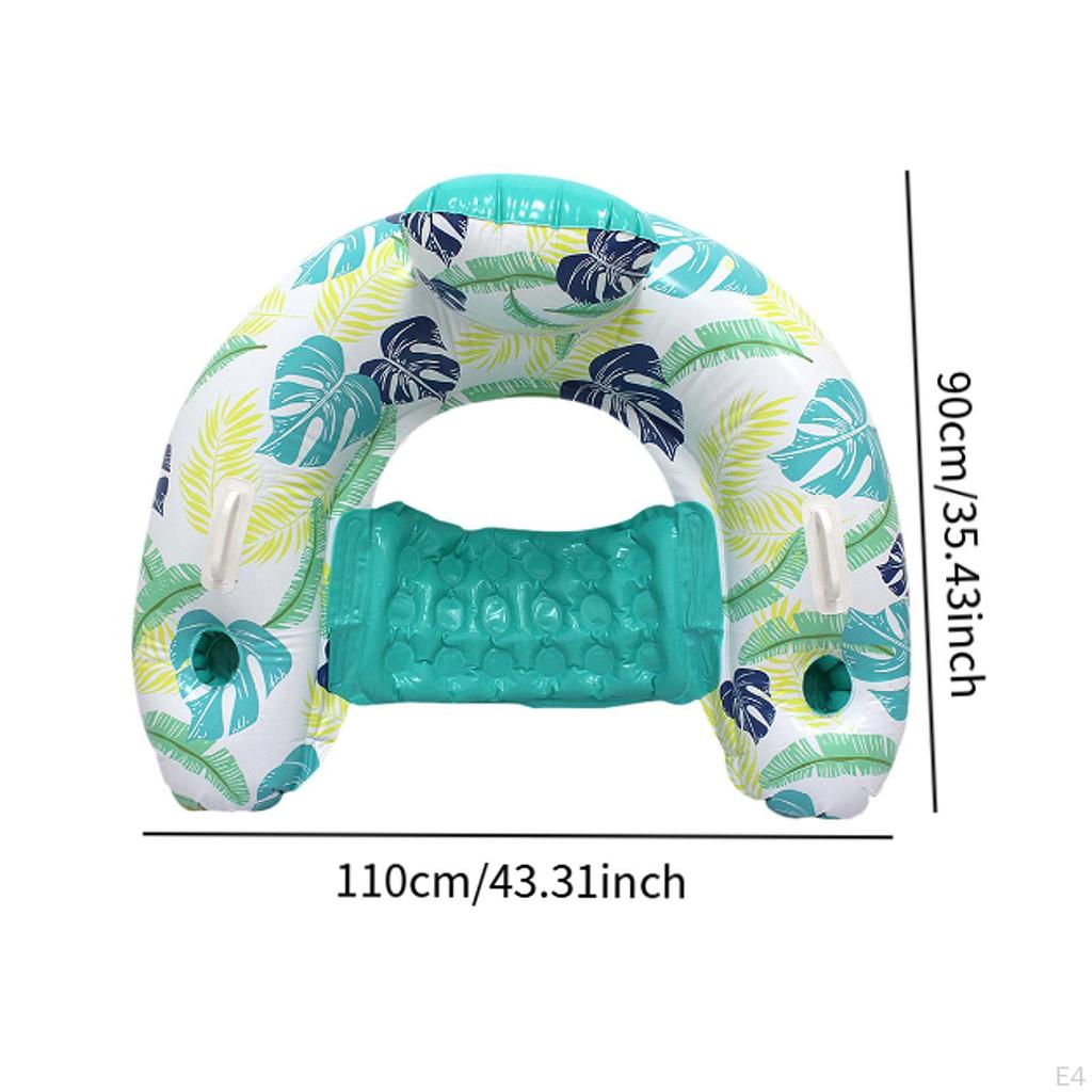 Havuz Şamandırası Sandalye Katlanabilir Hafif Seyahat Partisi Yaz için Kanepe yeşil