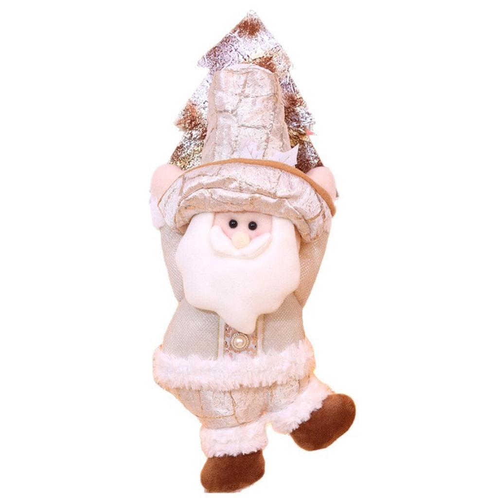 Christmas Door Hanging Decoration Christmas Champagne Gold Old Man Snowman Doll Doll Christmas Tree Decorations