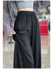 2026 Women's High-Waisted Ice Silk Wide-Leg Pants - Summer Casual Loose Straight Drape Trousers