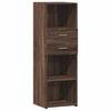 Highboard in Brown Oak Look 40 x 42.5 x 124 cm Engineered Wood