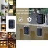 New Solar Wall Light Dual Head Led Outdoor Garden Lamp With Warm And White Light Options