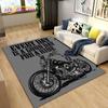 Retro Vintage Motorcycle Area Rug Large,Carpet Rug for Living Room Bedroom Sofa,Kitchen Bathroom Doormat Non-slip Floor Mat Gift