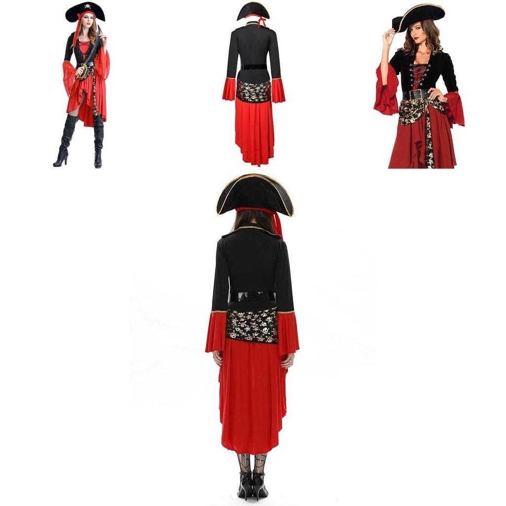 Breathable Women Adult Pirate Costume With Exquisite Workmanship For Parties