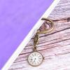1/2pcs Vintage Metal Pocket Watch Shaped Bookmark