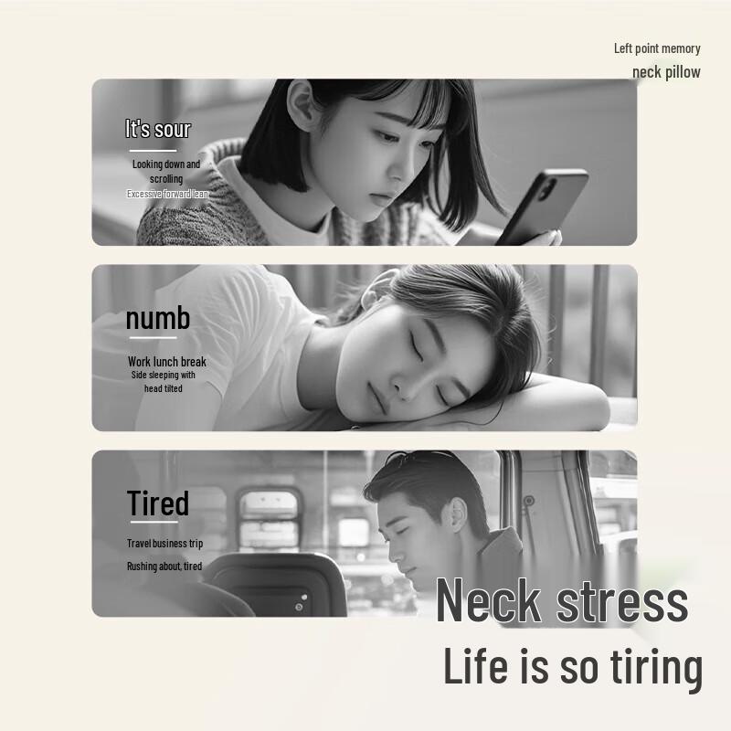 Zuodian Memory Foam U-shaped Neck and Shoulder Massager Pillow