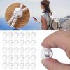 300pcs Spring Loaded Cord Locks Single Hole Toggle Stopper Lanyard Spring Clip  Luggage Accessories