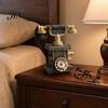 Dust-proof Telephone Resin Figurine, Retro Phone Model Statue with Matte Finish, Office Old-Fashioned Victorian Style Desk Decor for Home Bookshelf