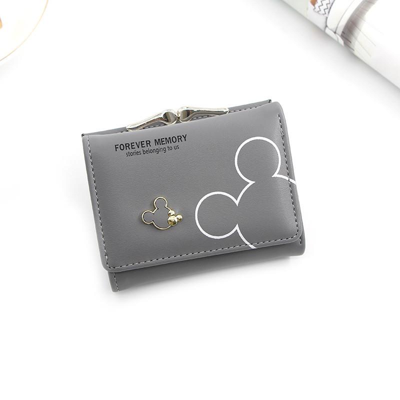 Mickey Mouse Girls Wallet With Pu Leather Material And Cartoon Print For Daily Use