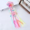 6pcs Kids Girl Candy Color  Wig Braid Hair Claw Princes Cute Butterfly Bow Heart Style Hair Clip Children Haid Styling Headwear