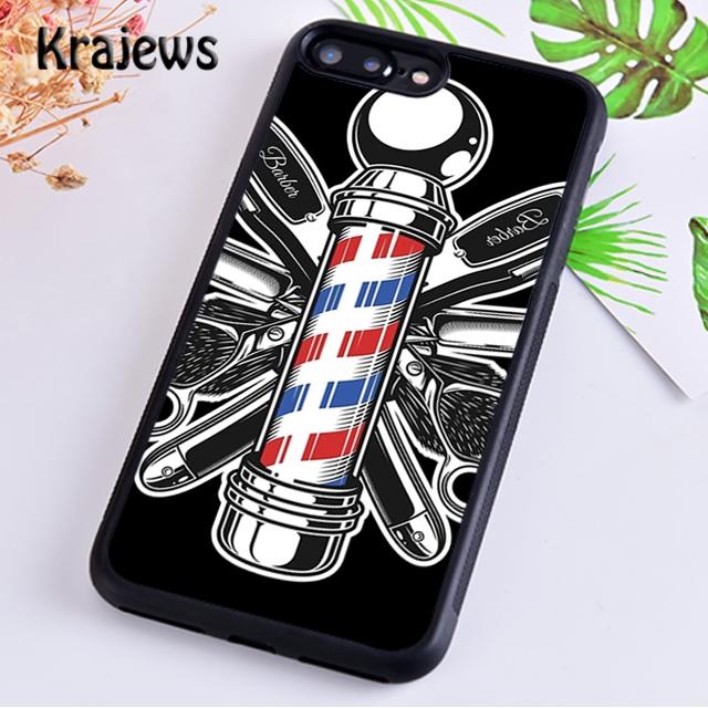 Barber Stripes Scissors For iPhone 17 Air 16 Phone Case Cover 15 14 Plus 12 13 Pro Max Coque Shell Fundas