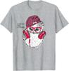 Coole Eule hört Musik Eulenliebhaber Vogel T-Shirt