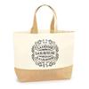 Beach Tote Bag - PLANETEE - Surfer Goddess Legend - Jute and Cotton - Made In France - Eco-responsible
