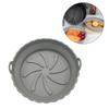 2Pcs Silicone Mould for Hot Air Fryer Foldable Air Fryer Silicone Pots Reusable Non-Stick Air Fryer Silicone Mould