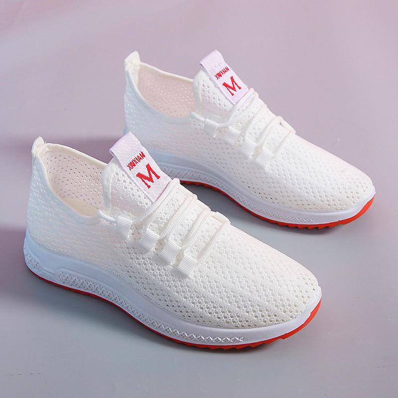 Sports shoes New summer mesh shoes Breathable mesh casual single shoes Running shoes