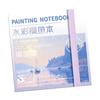Portable Watercolor Sketchbook With 8/12 Well Paint Case Paint Mixing Tray 50Sheets Painting Notebook For Artist Student