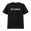 Terex Cranes Traktor Męska Czarna Koszulka Dostępna w Rozmiarach S 3XL vintage Prana markowe ubrania Miękka Unisex graficzna Rozciągliwa