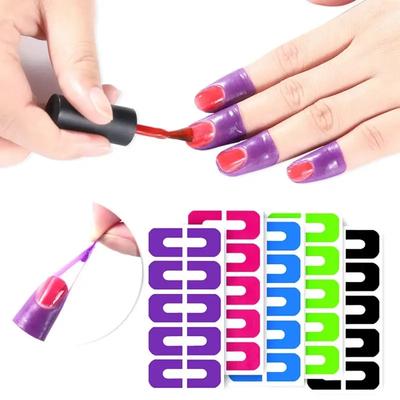 Nail Art Anti-overflow Stickers U-shaped Nail Polish Protector To Prevent Nail Polish Overflow Nail U-shaped Stickers Anti-overflow Stickers