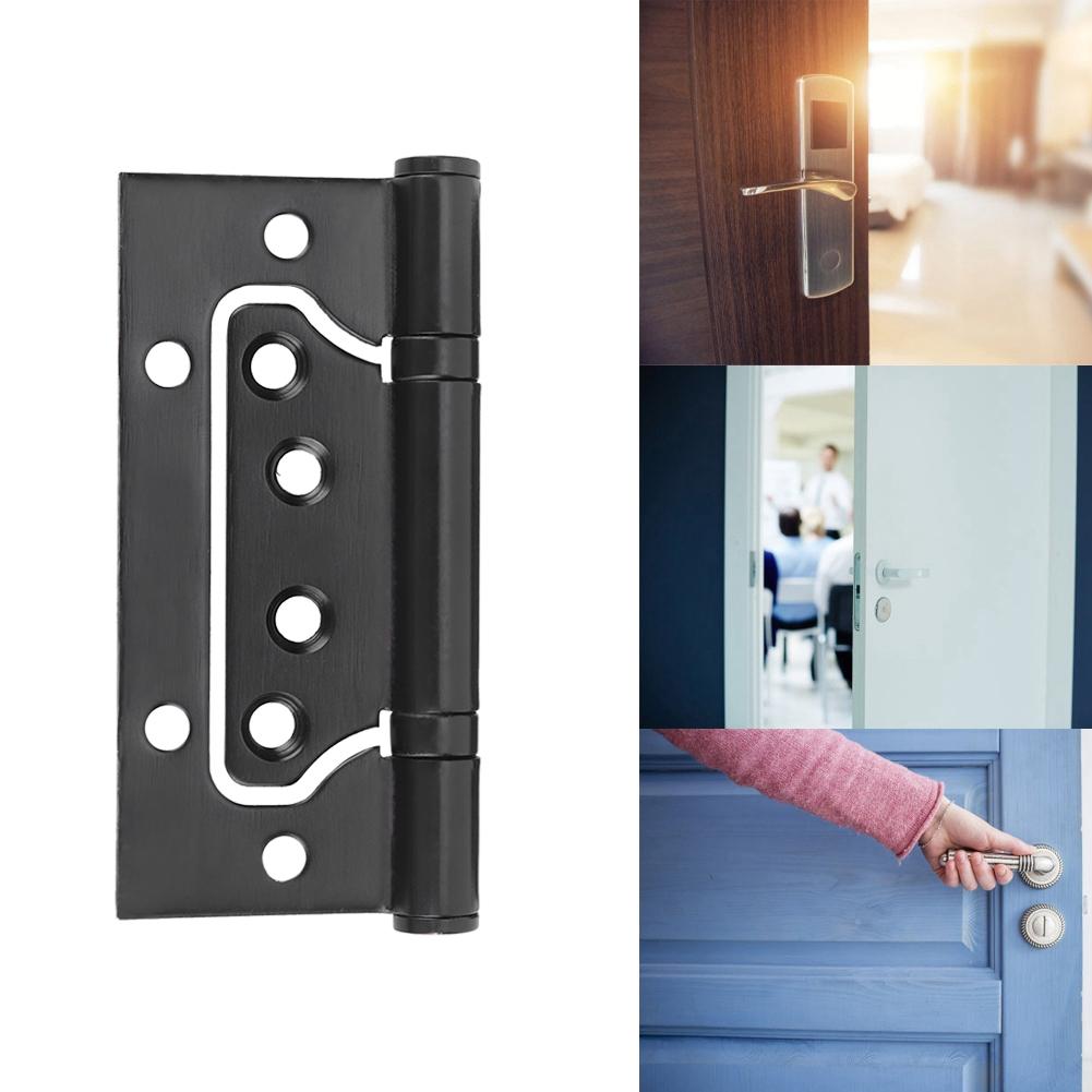 304 Stainless Steel Door Hinge Concealed Butt Hinge Black Furniture Hardware Cabinet Accessories