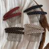 Polka Dot Comb Clip Non-Slip Bangs Hair Clip New Hair Side Combs  for Princess Hair Accessories