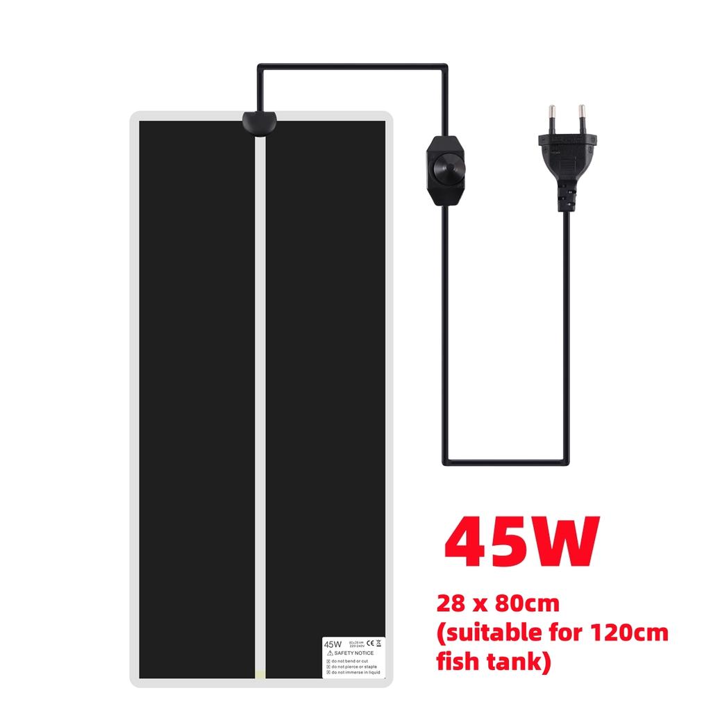 1Pc Crawler Pet Heating Pad with Temperature Control Switch 5/7/14/20/28/35/45W Far Infrared PET Reptile Fish Tank Heating Mat