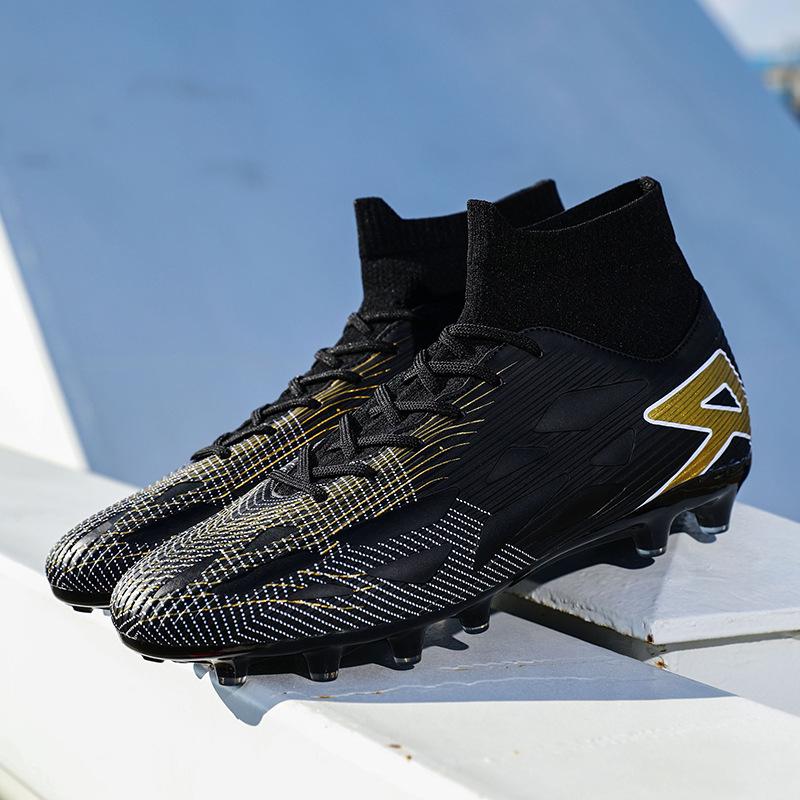 Sneakers women's high-top broken nails football shoes men's size new youth European Cup training people growth nails