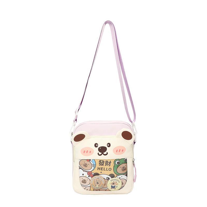 Women's Mobile Phone Bag Cartoon Small Square Bag Student Shoulder Bag