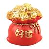 Chinese New Years Decoration Resin Money Tree Statues Blessing Bag Figurines Fengshui Ornament for Wealth Good Luck