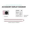 S162 Thumb Keychain Camera 1.47-Inch Flip Screen Mini Action Camera Retro Style 2K Very Small Camcorder Video Recorder