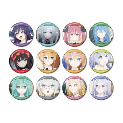 Anime [Date A Live V] Trading Scene Glitter Can Badges, Box of 12