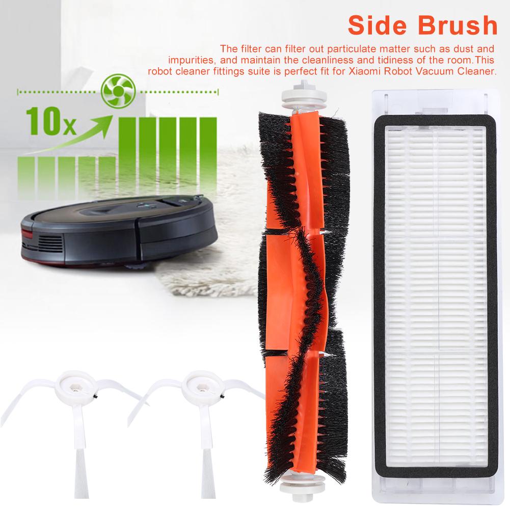 12Pcs Robot Vacuum Cleaner Filters Main Brush Side Brush Kit Replacement Fit for Xiaomi Mijia