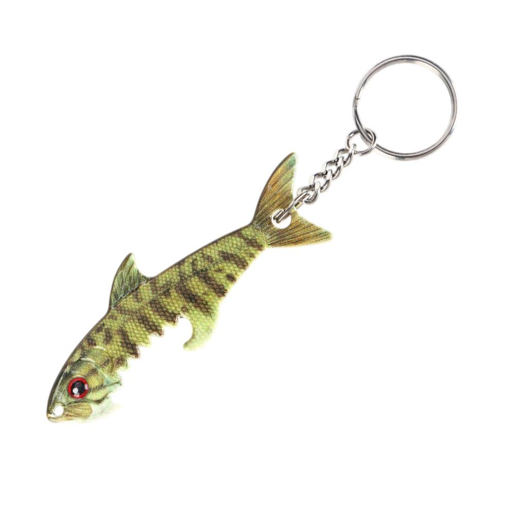 Lifelike Lure-shaped Bottle Opener Embossed Texture Keychain Pendant  Home Decoration D