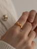Before Moonrise Basic Ribbon Open Ring Sr207G