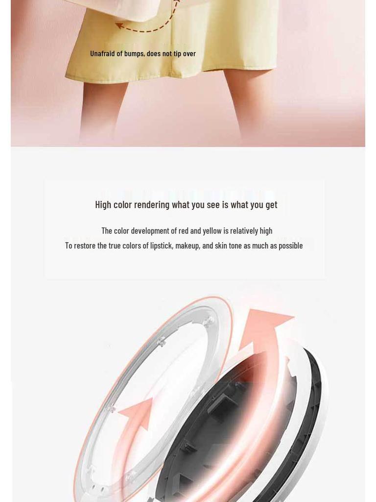 LED Makeup Mirror with Light, Portable Vanity Mirror for Dorms, Perfect for Internet Celebrities