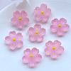 10Pcs New Cute 20mm Resin Mini Cherry Blossoms Flat Back Cabochon Scrapbook Kawaii DIY Embellishments Accessories