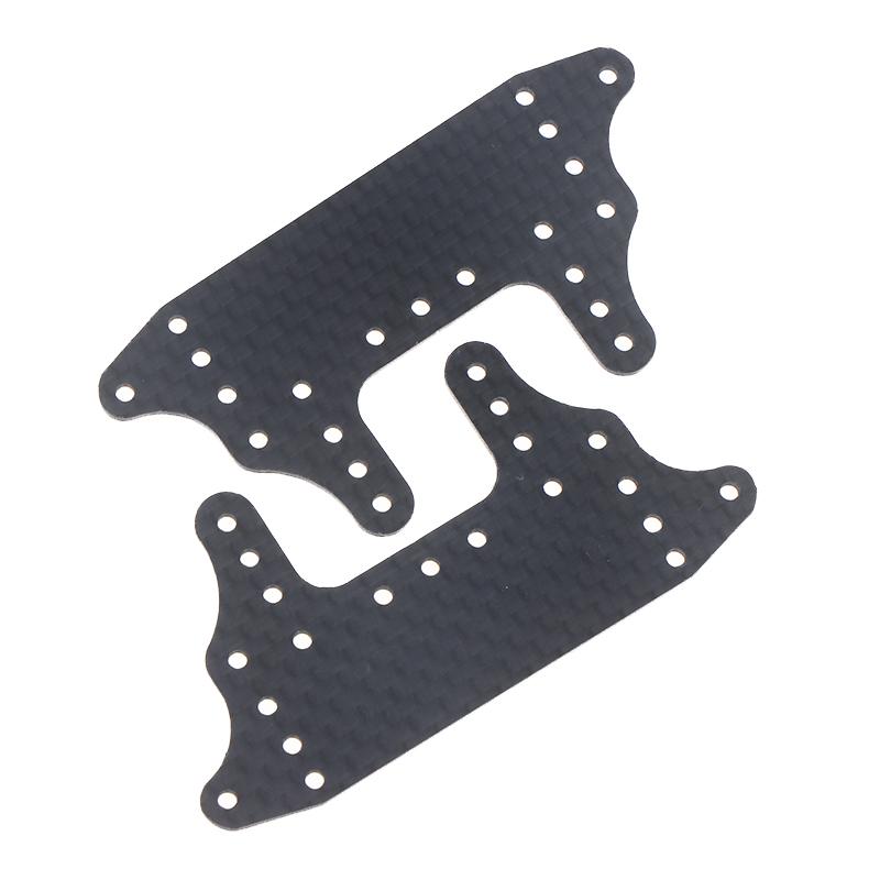 High Quality 2/4pcs Not Typing 1.5mm 95125 HG Carbon Fibre Large Area Rear Brake Stay Fully Cowled For Mini 4WD Car