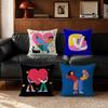 Art CCouple Heart Flat Cushion Cover Cushion Cover Set Pcs X X X Pillowcase Decorative Sofa Home Decor
