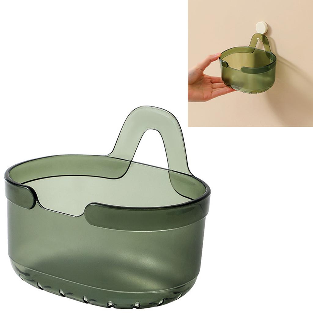 Wandbehangener Aufbewahrungskorb mit Bodenablaufloch Wandorganizer mit Haken für Küche Badezimmer