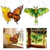 Butterfly Suncatchers Colorful Glass Panel Suncatchers Decors Birthday Gift Women Stained Glass Window Hanging Decors