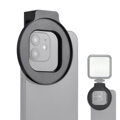 67mm Phone Filter Mount Threaded Lens Filter Clip Full Metal with Cold Shoe Mount Replacement for iPhone 15 14 13 12